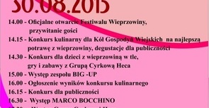 Festiwal wieprzowiny już w niedzielę 30 sierpnia 